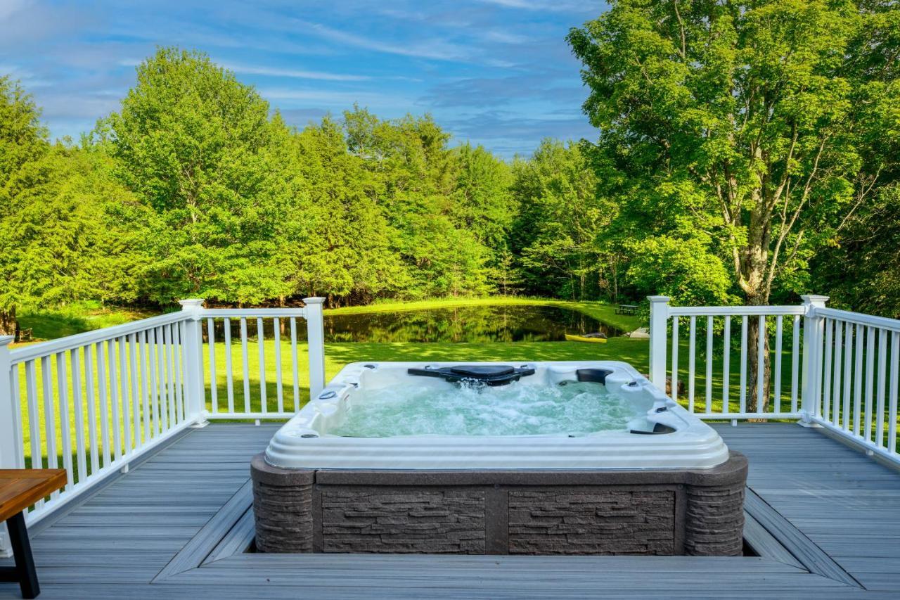 Mountain Blue Vista - Luxury Retreat Near Ski Resorts With Pond, Firepit And Hot Tub Виндхам Экстерьер фото