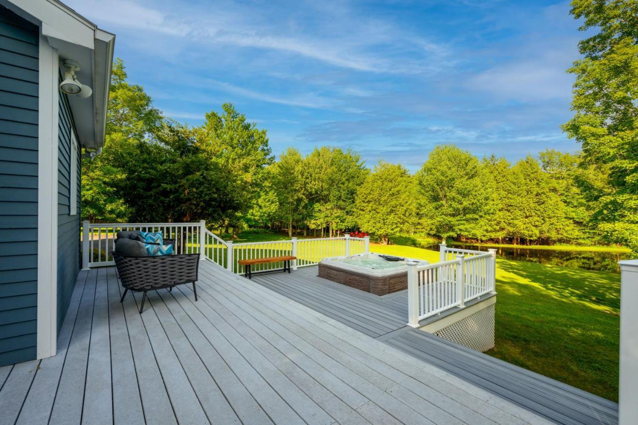 Mountain Blue Vista - Luxury Retreat Near Ski Resorts With Pond, Firepit And Hot Tub Виндхам Экстерьер фото